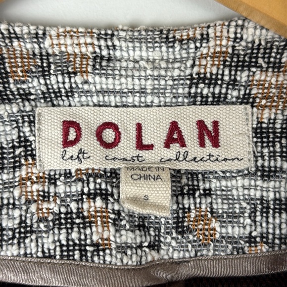 Dolan Left Coast Anthropologie Tweed Jacket Coat Cardigan Full Zip Size Small - Picture 3 of 9